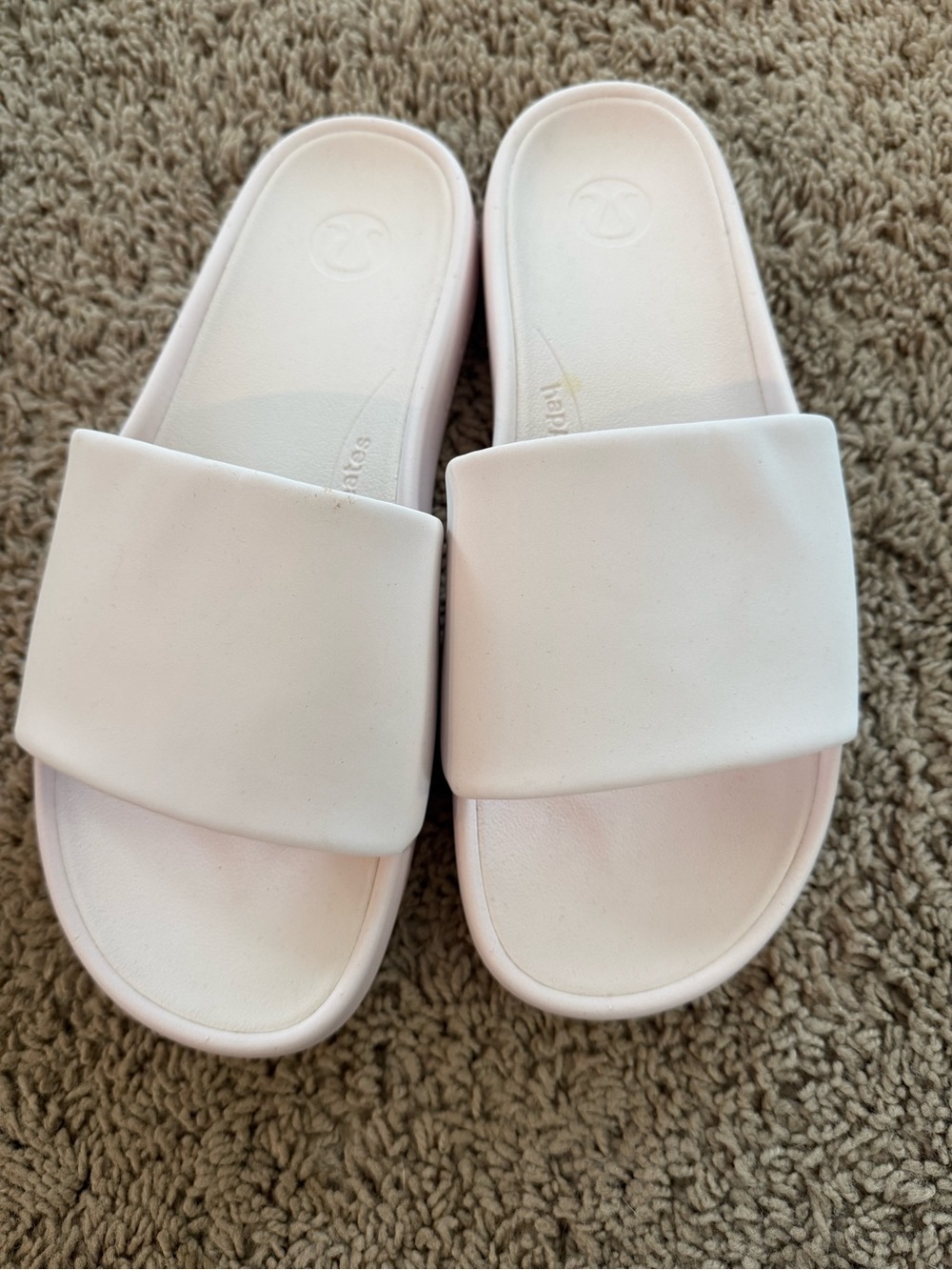 Women's Slide Sandals in Pale Pink